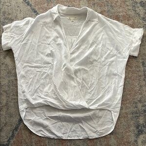 White Casual Shirt with Relaxed Fit